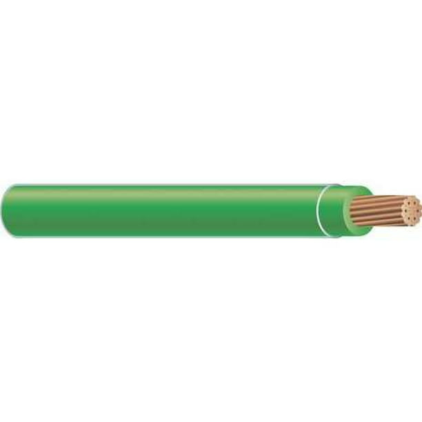 SOUTHWIRE 20497401 Building Wire,THHN,6 AWG,Green,500ft 